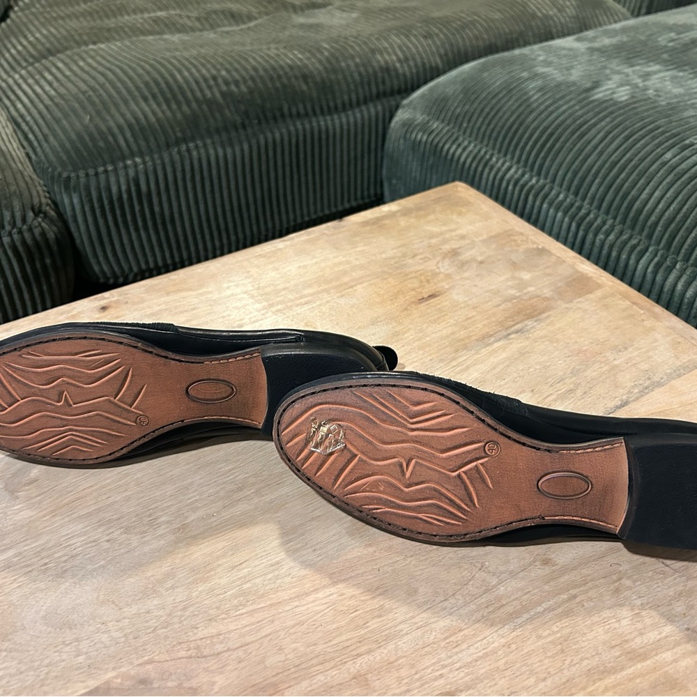 Miz Mooz | Distressed Black Leather Flats | Women’s 40/9-9.5 - Picture 11 of 11